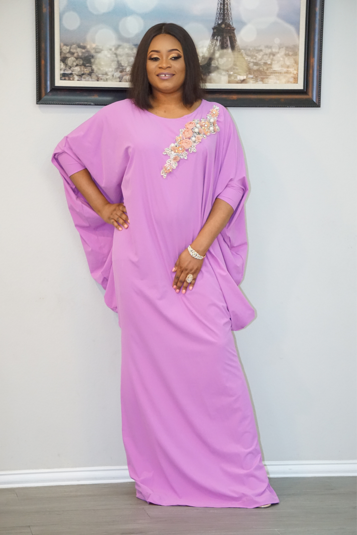 TARA BUBU KAFTAN DRESS - LILAC