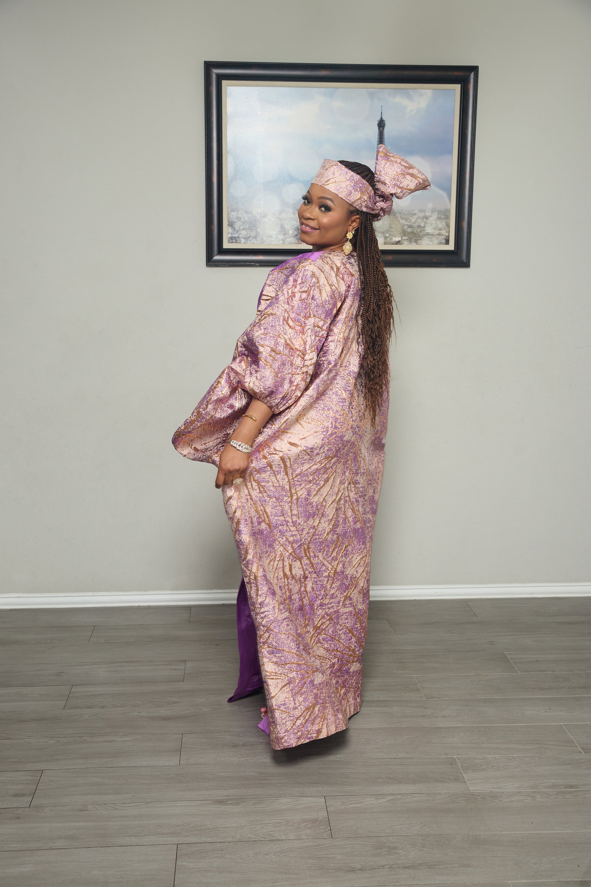 purple labubu gold dress LAWE BUBU DRESS PURPLE – Aden's Wardrobe