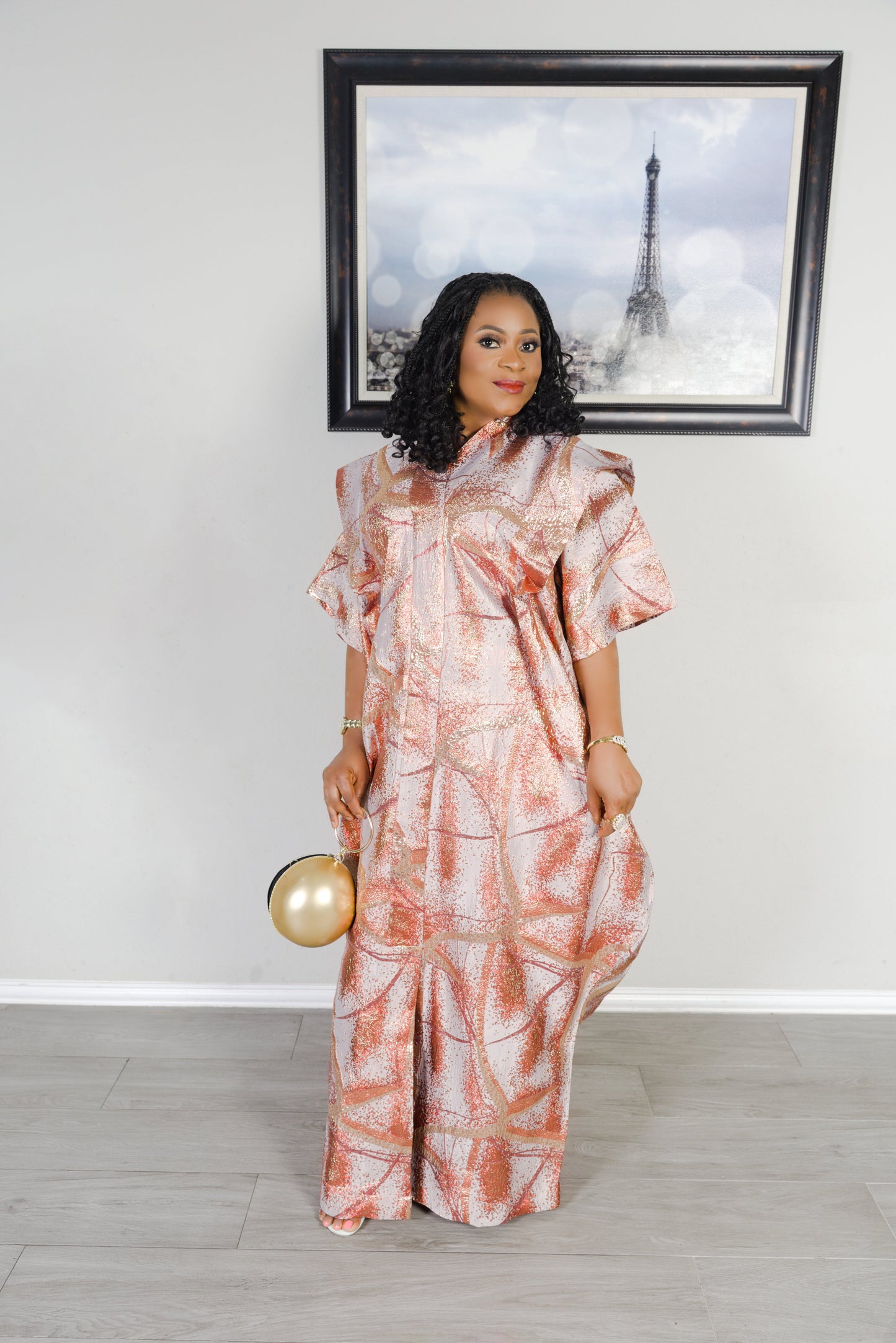 TIWI KAFTAN DRESS - BLUSH PINK