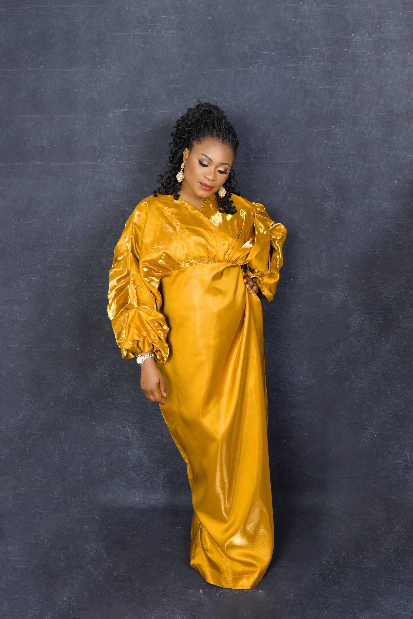 DABIRI BUBU DRESS - GOLD